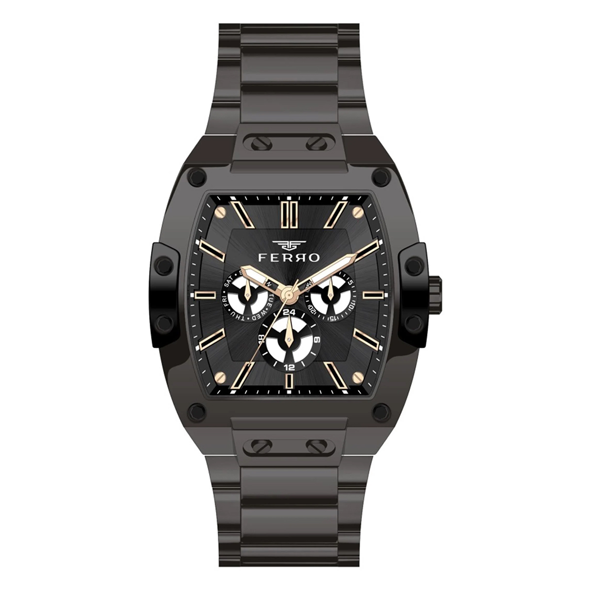 MONTRE FERRO HOMME M.FONCTION ACIER